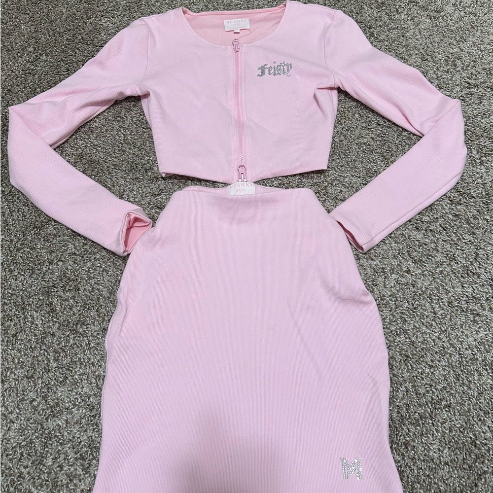 Meshki 2000s Collection mini skirt set